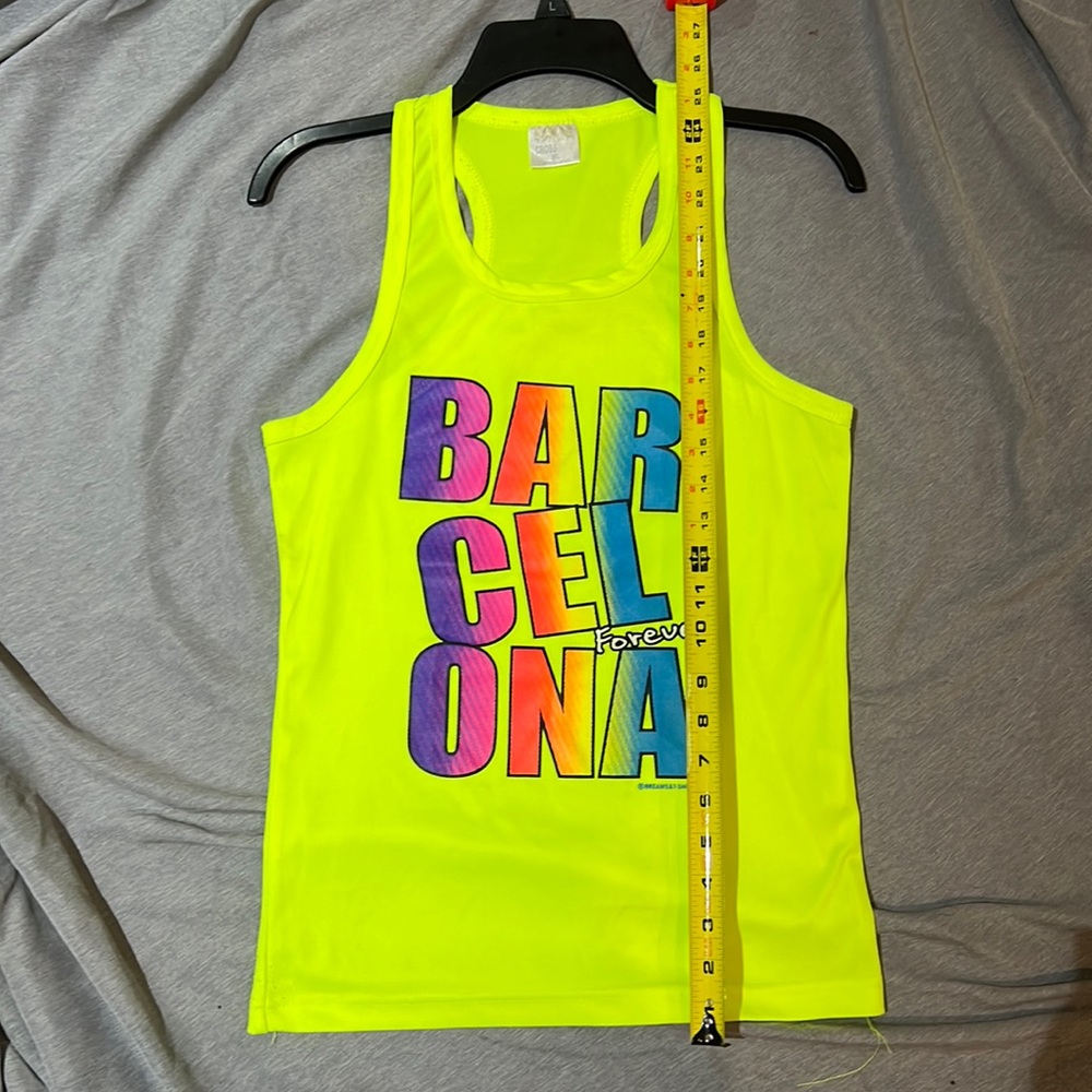 Barcelona Forever - Unique Neon Tank top - Women’s S/M •‎ Men’s XS • Kids XL - Picture 2 of 7